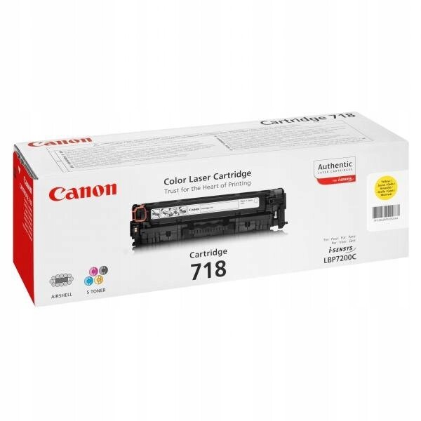 Originální toner Canon CRG-718Y 2659B002 žlutý (žlutý)