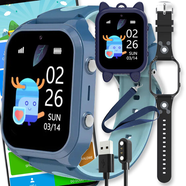 Chytré Hodinky Watch Gps Hodinky Pro Děti Hovory Amoled Menu Pl Smart Ultra