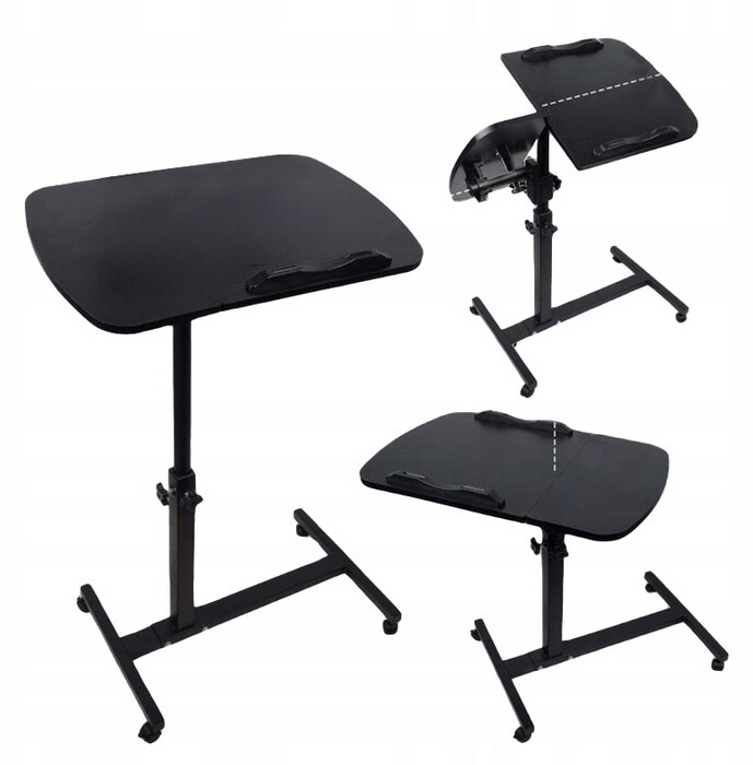 Mobilní Přistýlkový Stůl Stolek Pod Notebook Vozík Stojan Kolečka