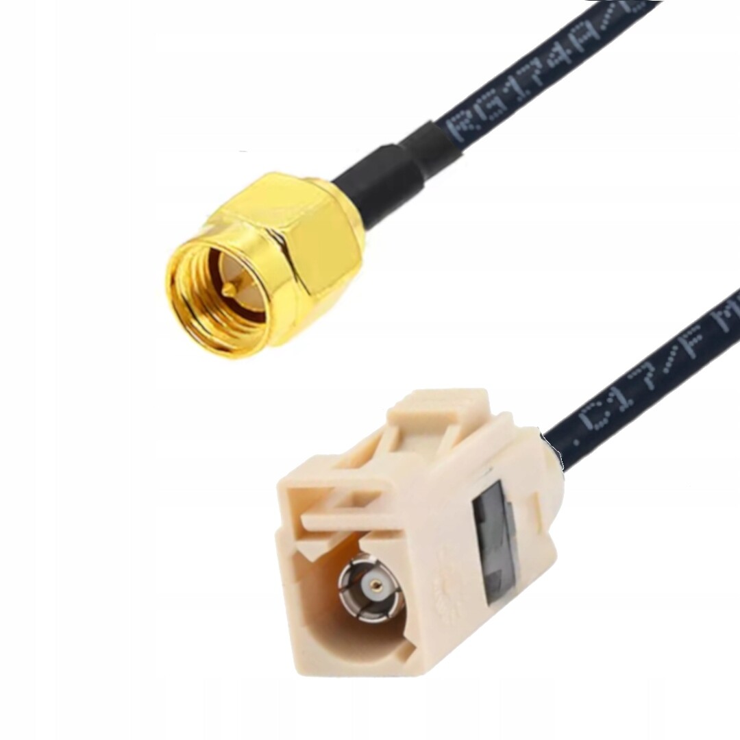 Pigtail Fakra I zásuvka Sma zástrčka RG174 5 m