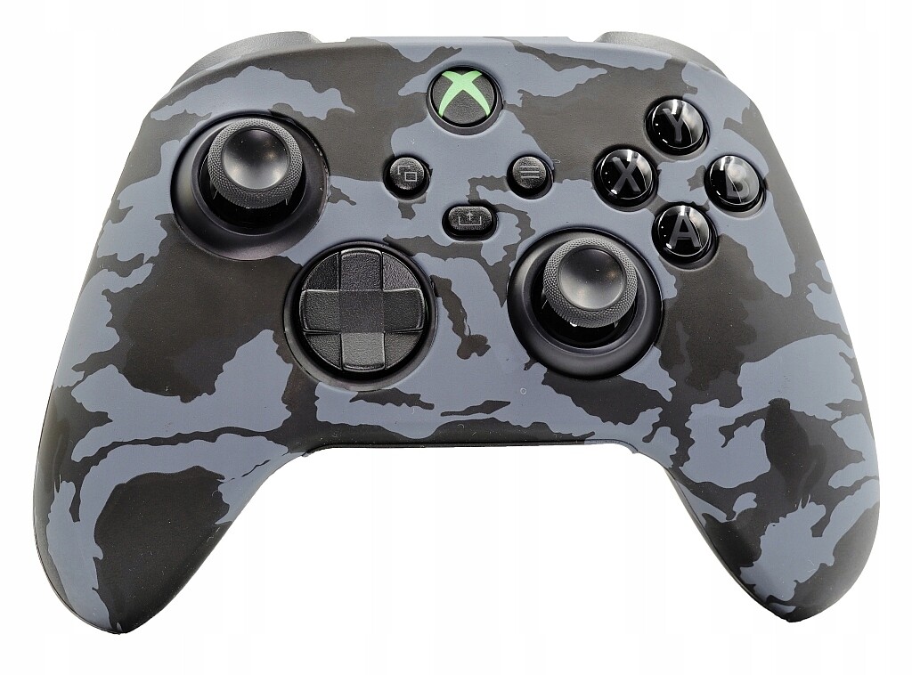 Pouzdro Silikonová krytka Silikonová podložka Xbox Series X S Black Grey Maskáčový