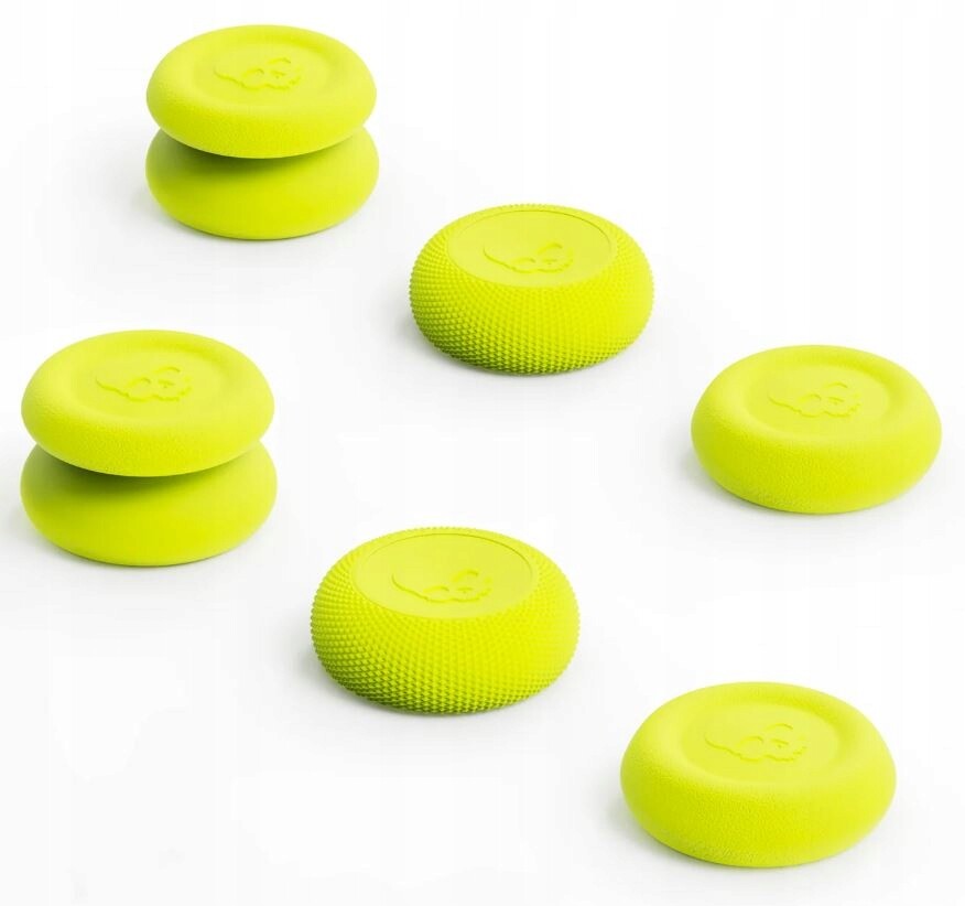 Sada Gumičky Návleky Skull&co pro Steam Deck Cyber Punk Yellow 6 ks