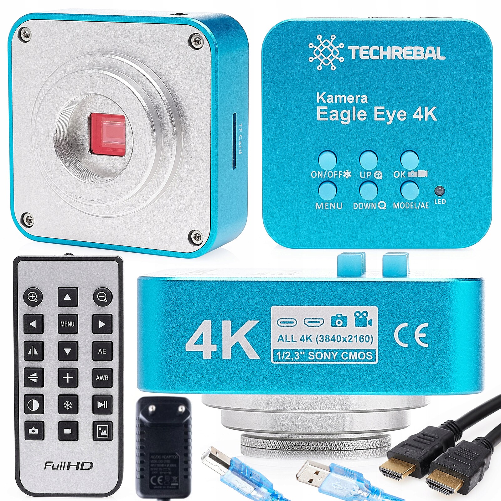 Kamera Pro Mikroskop 4K Hq stereoskopický digitální 3840x2160 C-mount 25 mm