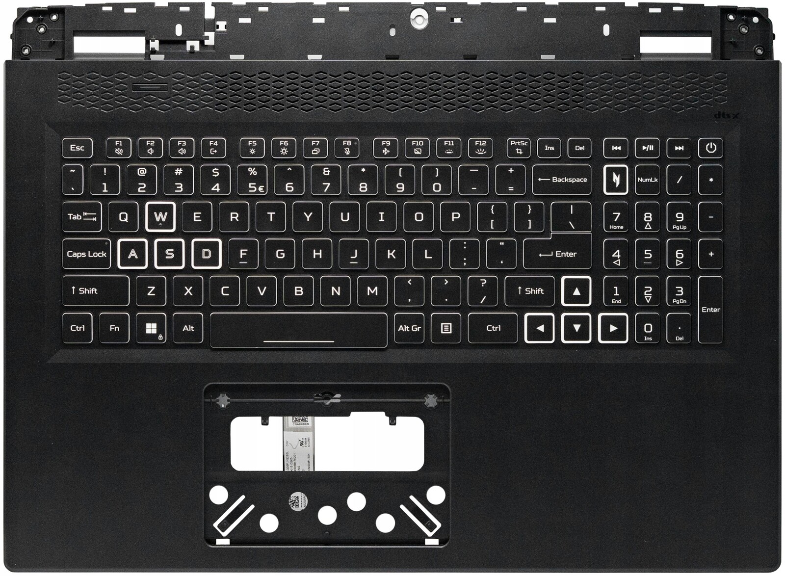 Acer Nitro 17 AN17-41 Palmrest Klávesnice Rgb LG05P_N22B3L