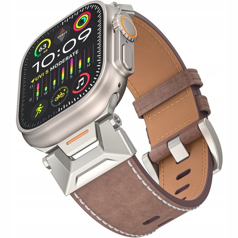 Kožený Řemínek Pro Apple Watch 4/5/6/7/8/9/10/SE Ultra 1/2 42/44/45/46/49MM