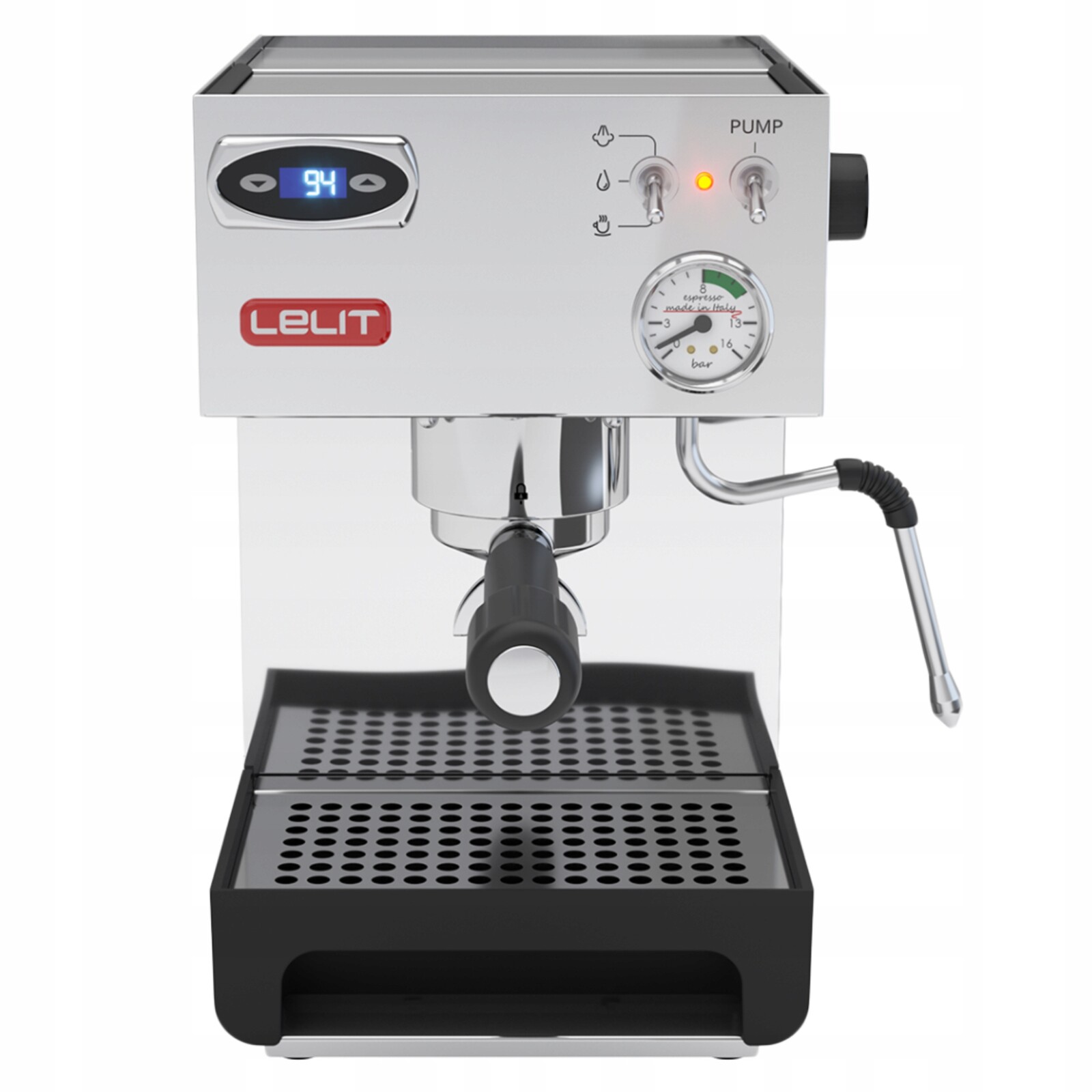 Poloautomatický baňkový kávovar Lelit Anna PL41TEM – nerezová ocel