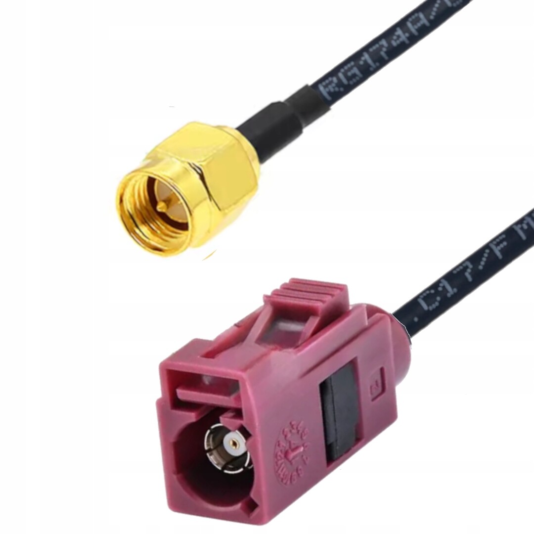 Pigtail Fakra D zásuvka Sma zástrčka RG174 5 m