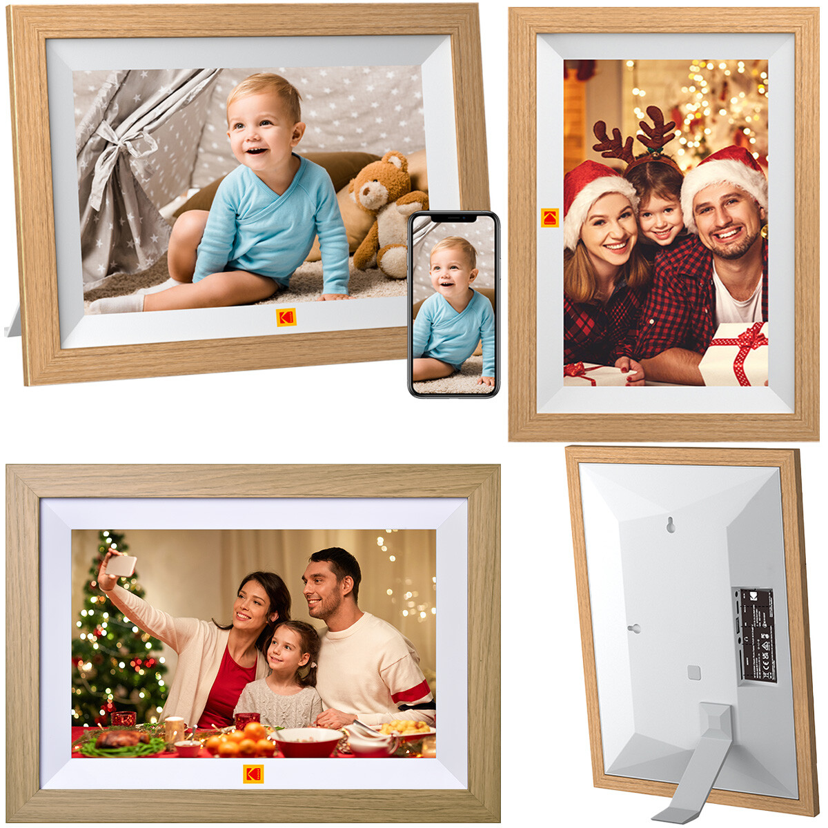 Kodak Digitální Fotorámeček RCF-1012W 7'' Rámeček Dotykový Fotopaměti