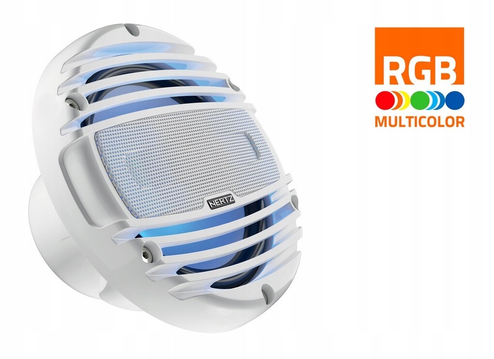 Hertz Hmx 6.5 Ld-tw Reproduktory Marine 165 mm Led IP65 pro lodní jachtu bílé