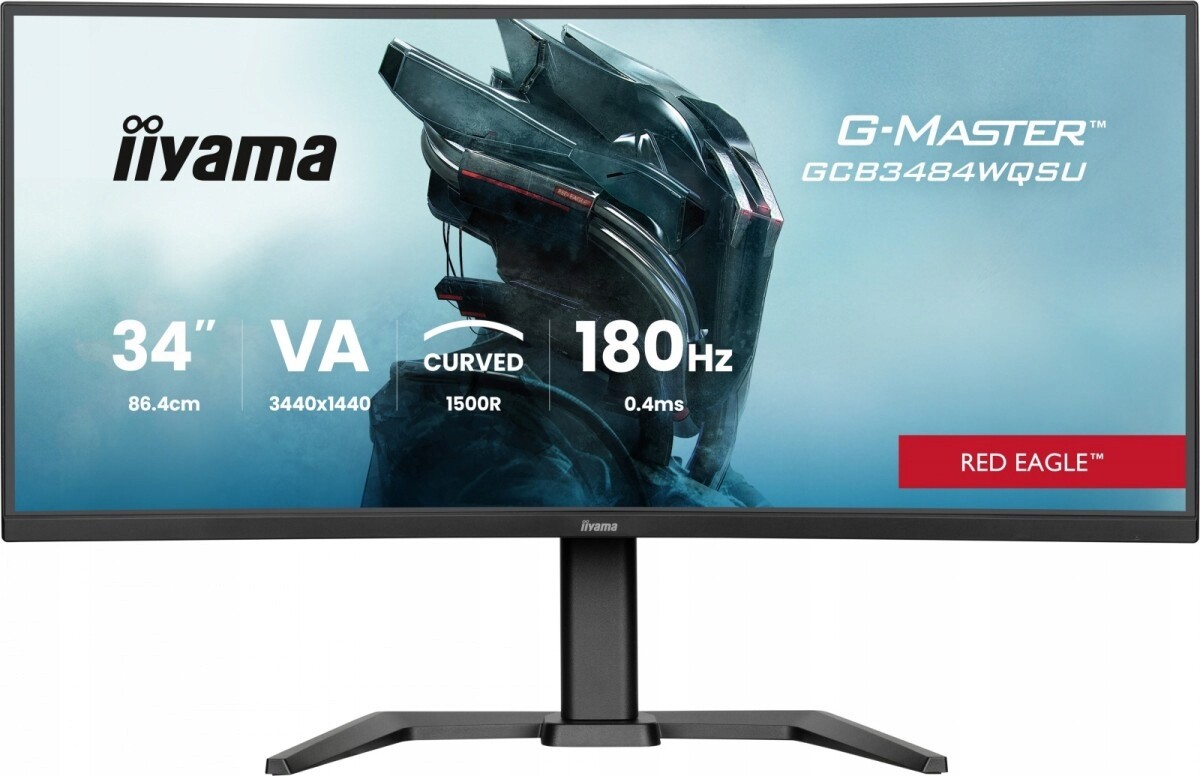 Monitor G-Master 34 palců GCB3484WQSU-B1,VA,UWQHD,180Hz, HDR400, 1500R,,,,,