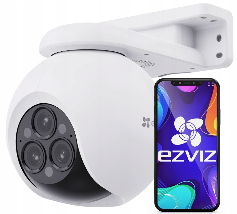 Otočná WiFi kamera 12MPx (3x4MP) Ezviz CS-H80f MultiLens Externí audio