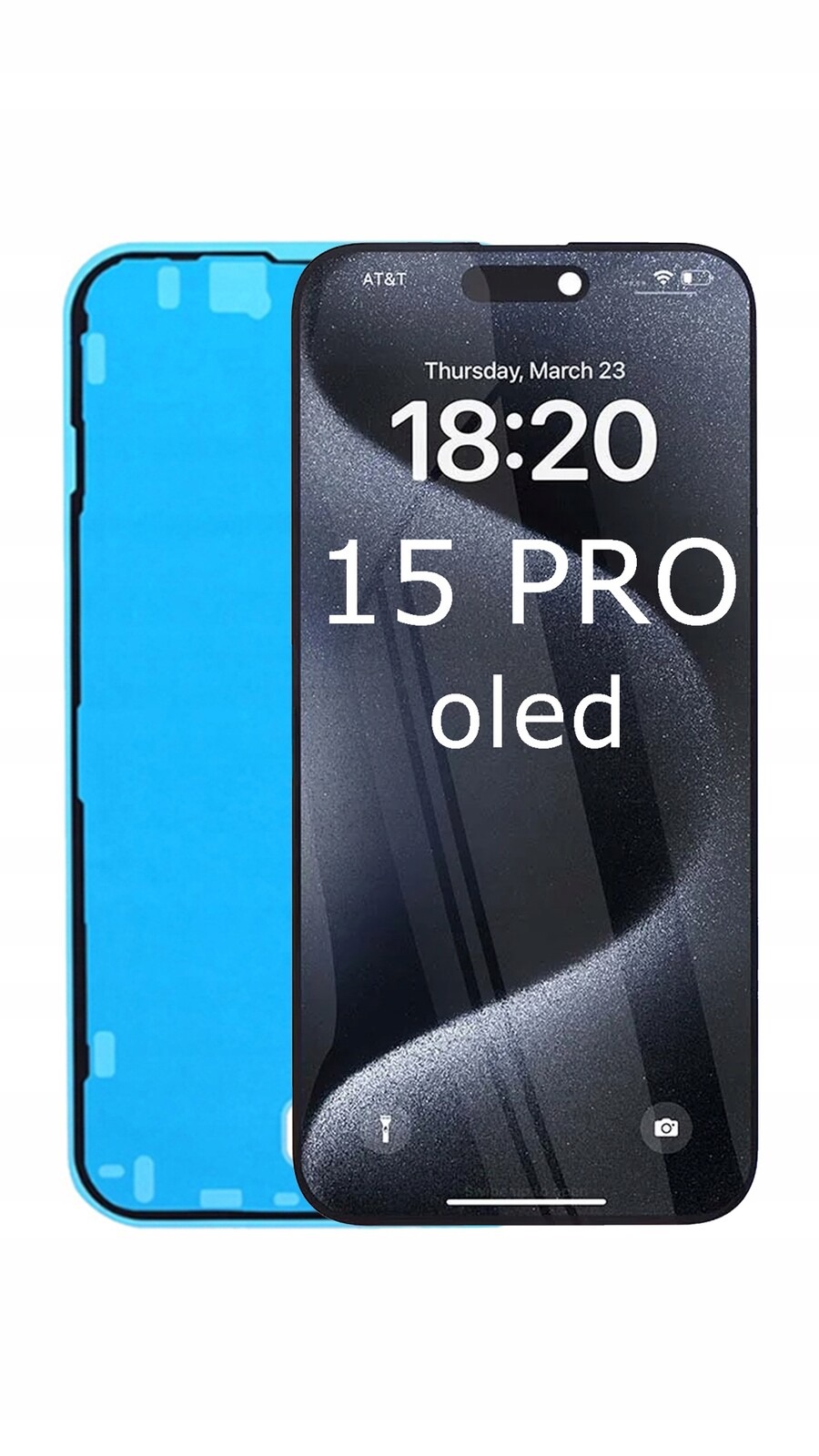 Soft Oled displej pro Apple iPhone 15 Pro 120Hz vyměnitelný IC