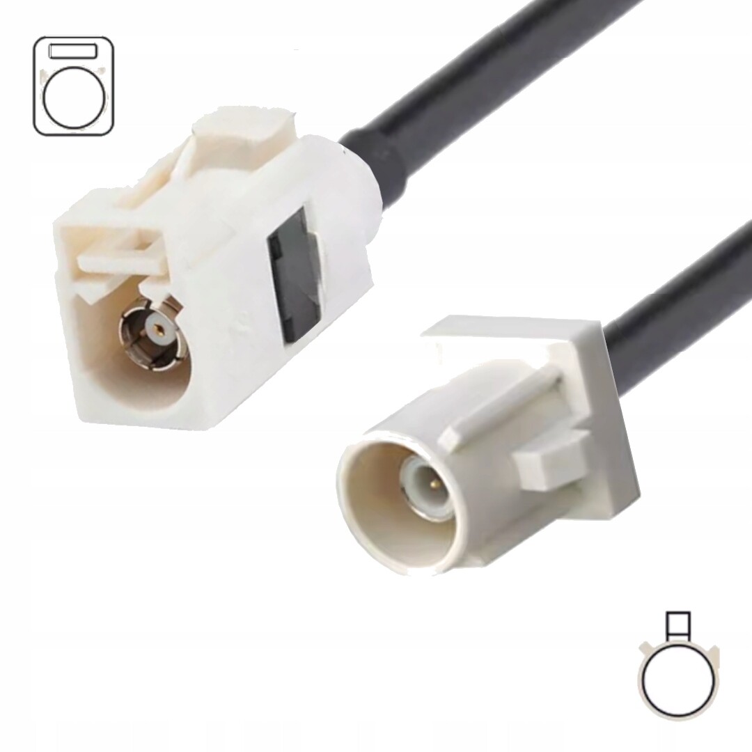 Pigtail Fakra A zásuvka-FAKRA A zástrčka RG58 10 m