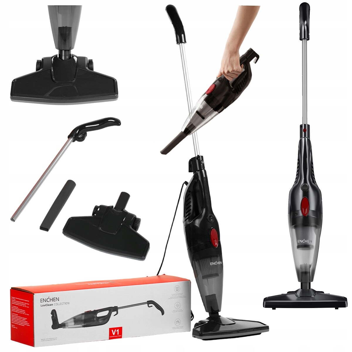 Vysavač 2v1 114Kpa Hepa filtr Enchen V1 Výkonný