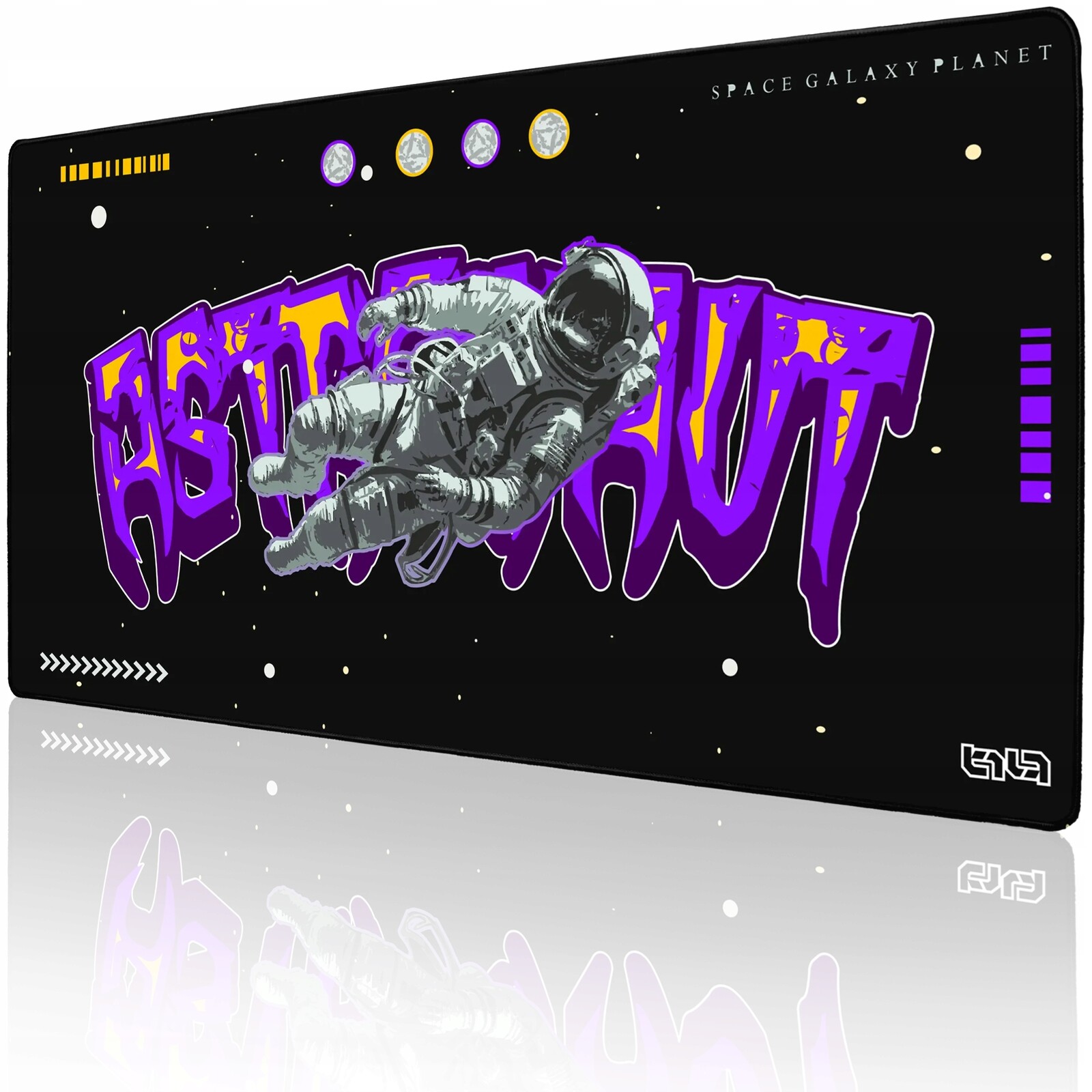 Podložka Pod Myš Myšku Space Galaxy Planet 100x50 Tilt Velká herní