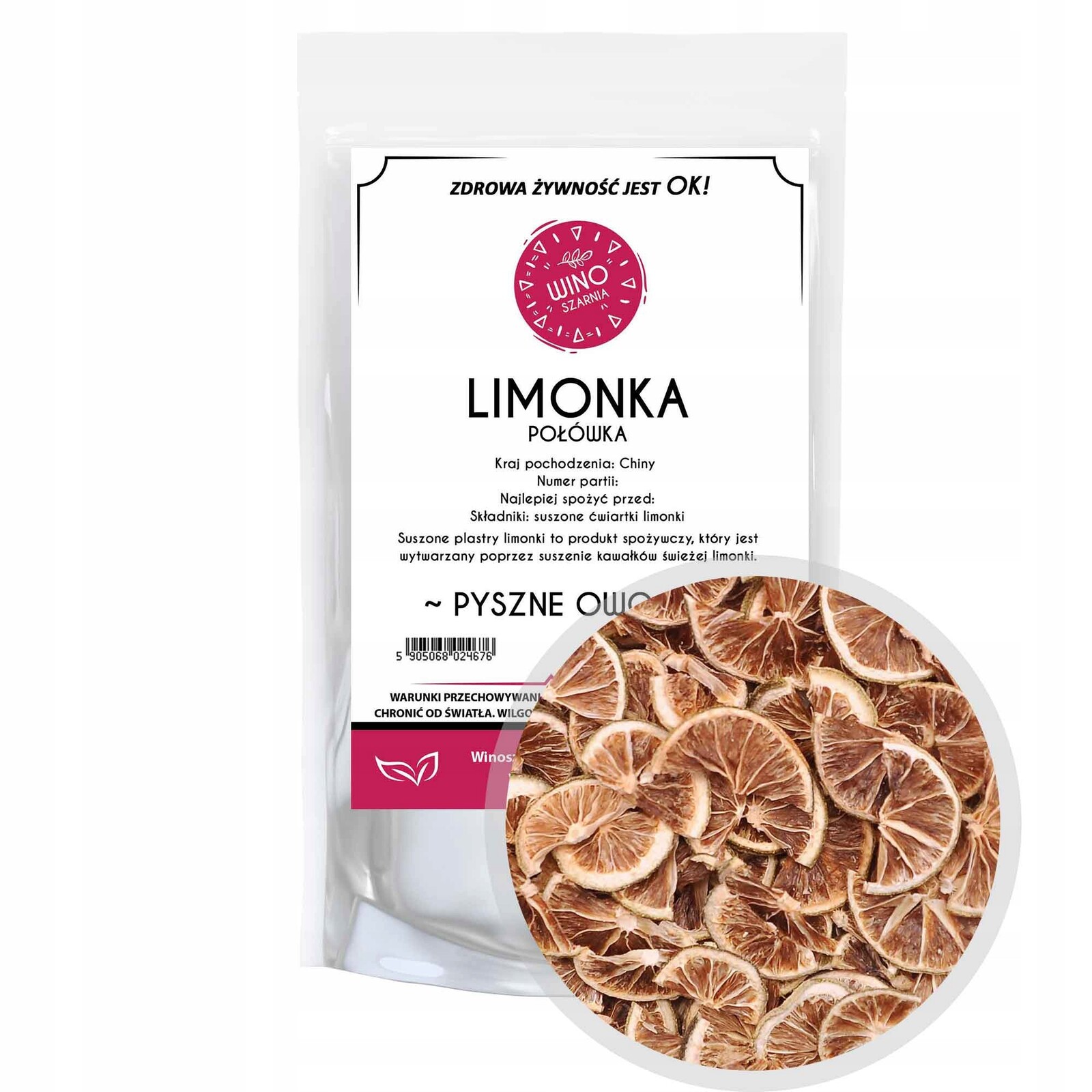 Sušená Limetka půlka 1kg Jedlé ovoce Nejlepší Chuť a Aroma!