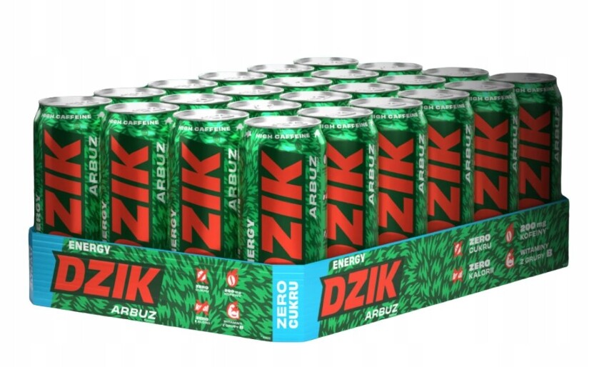 Energetický nápoj Divočák Energy Drink Meloun 0kcal 500 ml 24ks