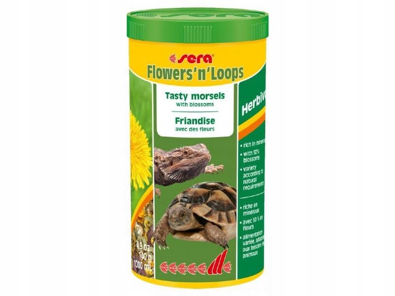 Sera Flowers'n'Loops 1000ml krmivo pro želvy