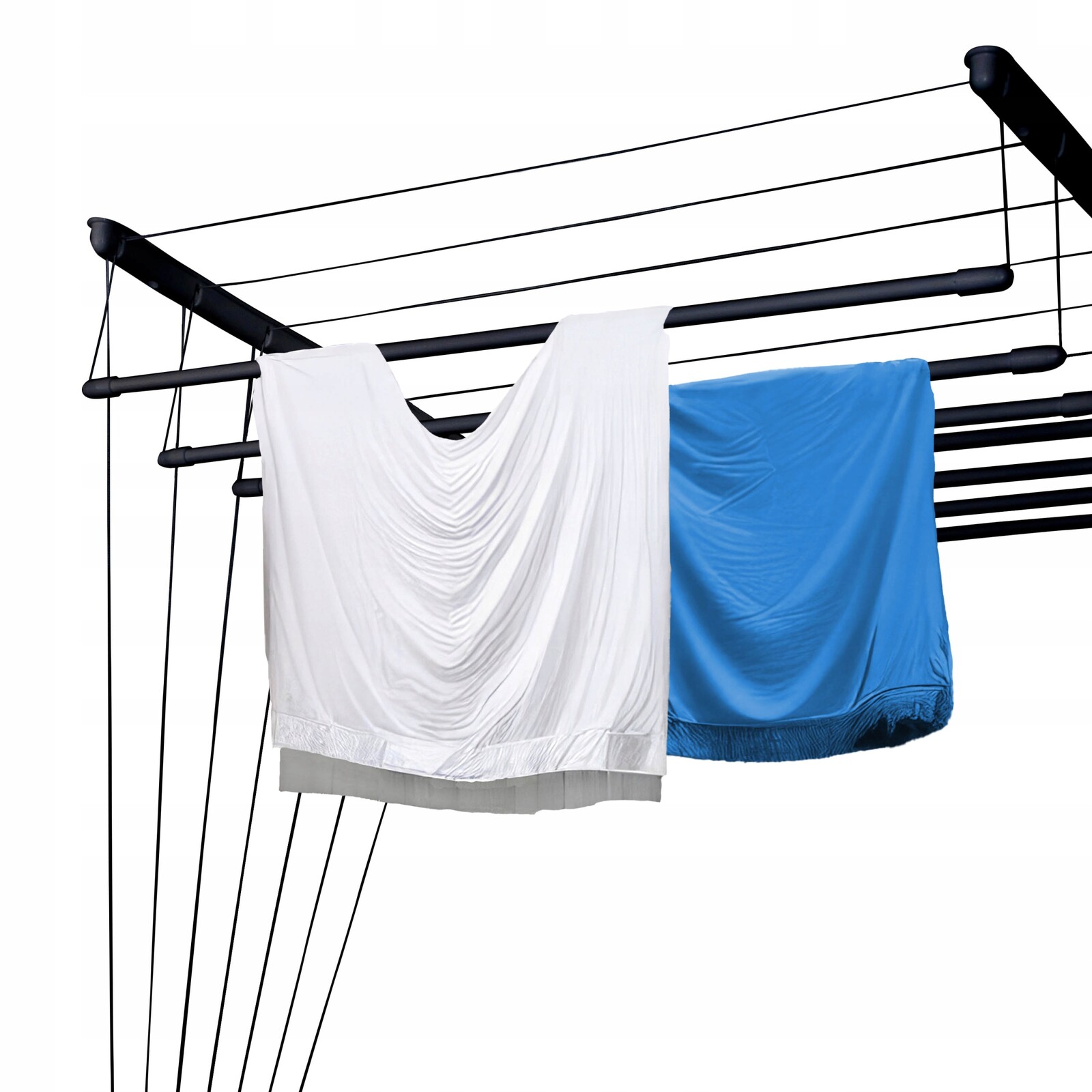 Klasická Sušák Černá 7 Tyčí 90 CM, Odolná Vůči Modernímu Designu