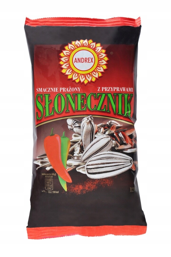 Slunečnice pražená s kořením Andrex 30 x 120 g