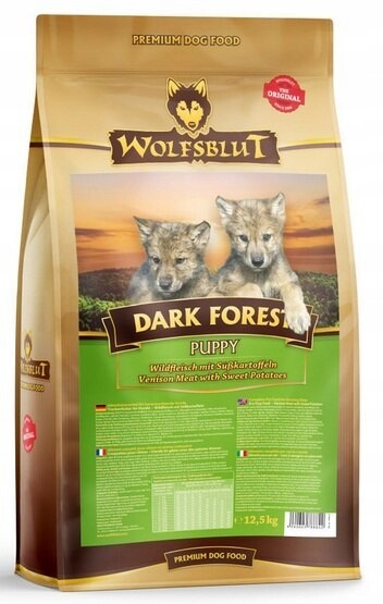 Wolfsblut Dog Puppy Dark Forest – zvěřina a batáty 12,5 kg