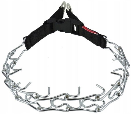 Polský výrobce Champion Ostnatý Obojek se zapínáním na pásku, velikost 3, černá