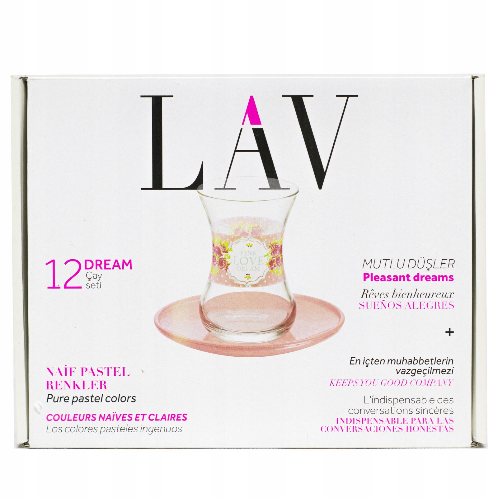 Turecké sklenice na čaj Tulipán podšálky