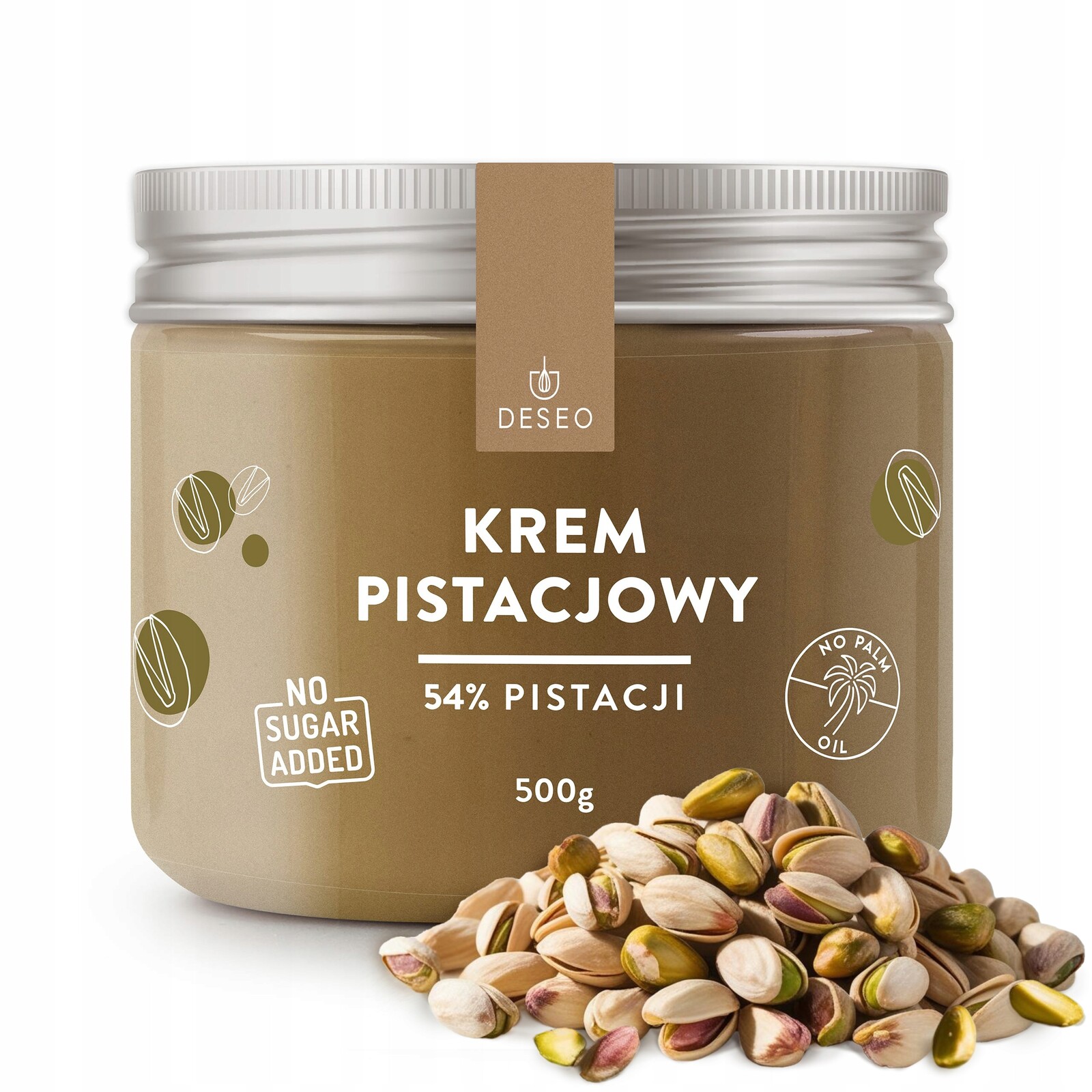 Pistáciový krém Bez Cukru 500 g Deseo Pistáciový krém