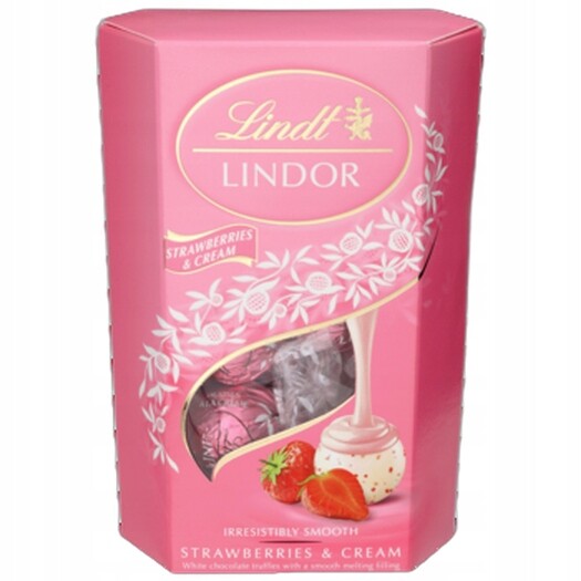Lindor Jahodový kornout 200g Srp x 4
