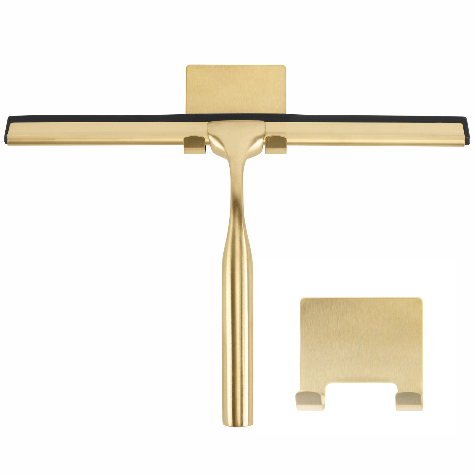 Koupelnová stěrka na kabiny a zrcadla Zlatá kartáčovaná rukojeť Kov Rea