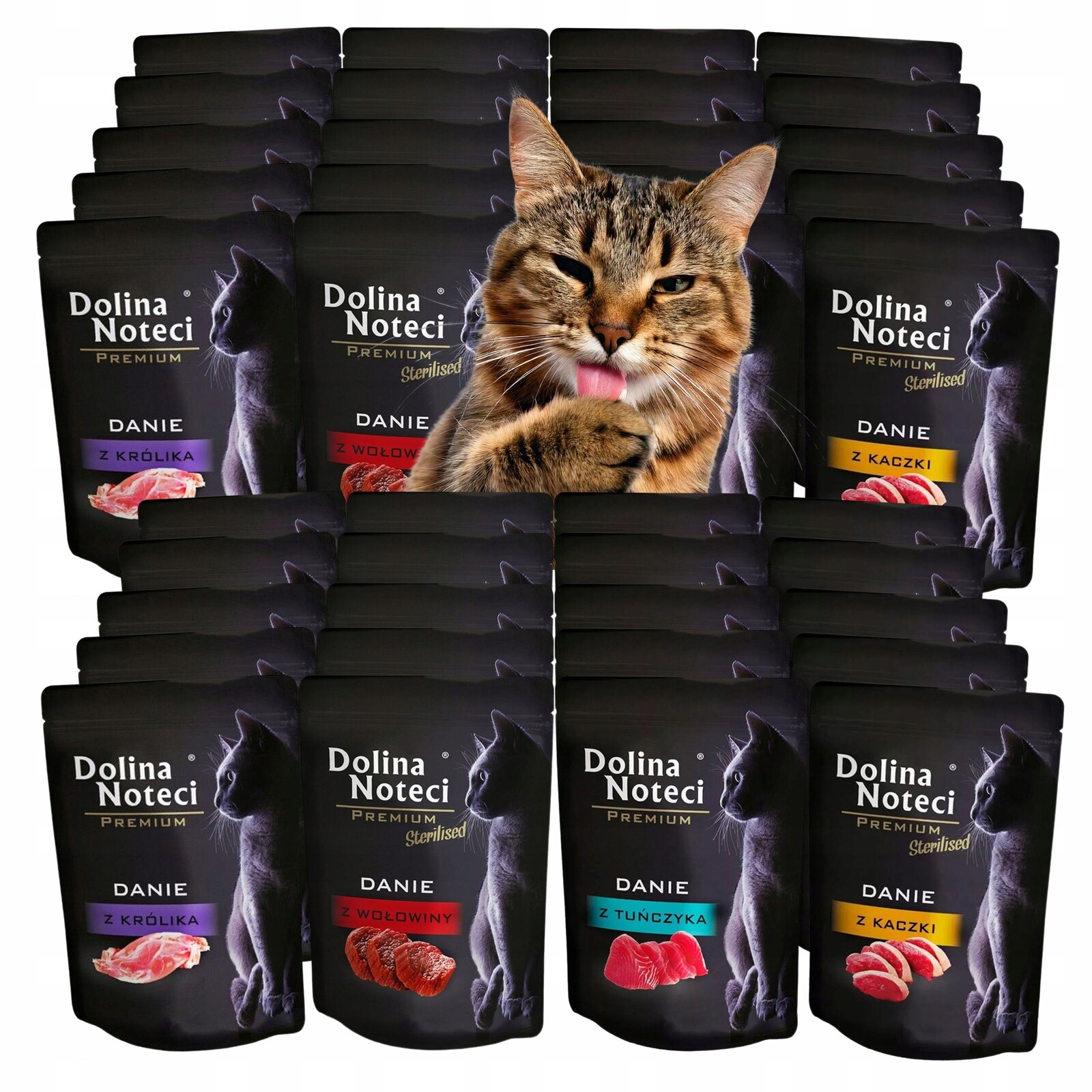 Dolina Noteci Vlhké Krmivo Jídlo Pro Kočky MIX Chutí 40X85 G Bez Obilovin