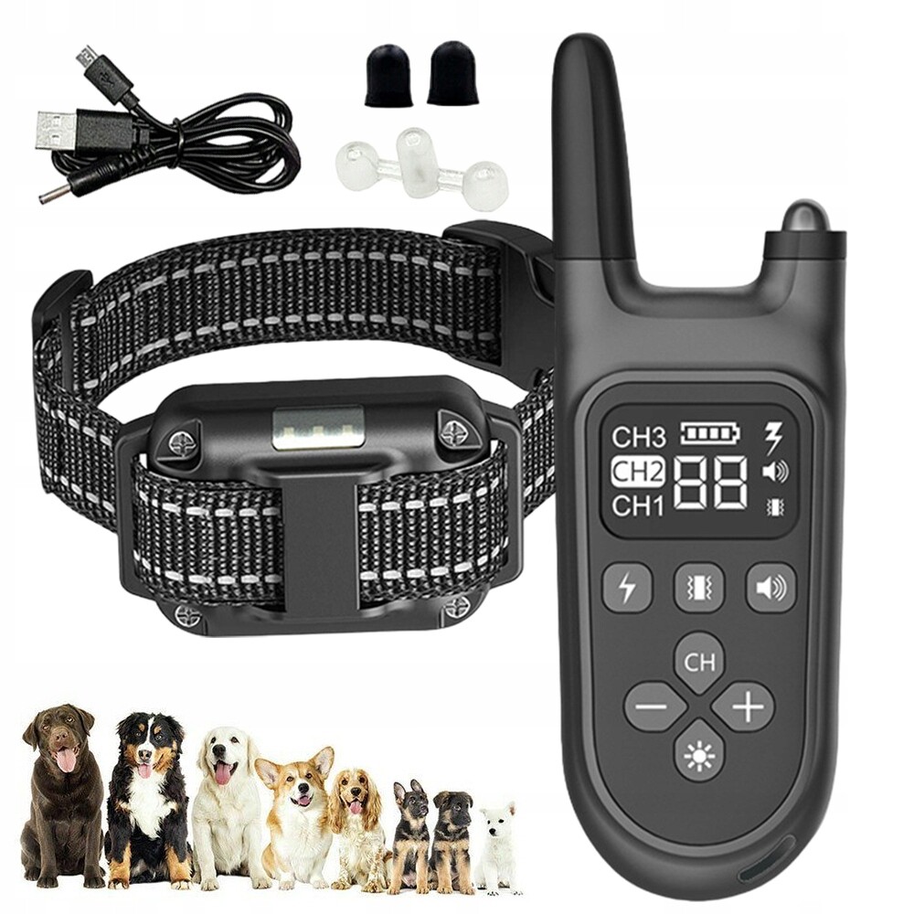 Elektrický Nabíjecí Výcvikový Obojek Proti Štětkám 800 M Pro Psa