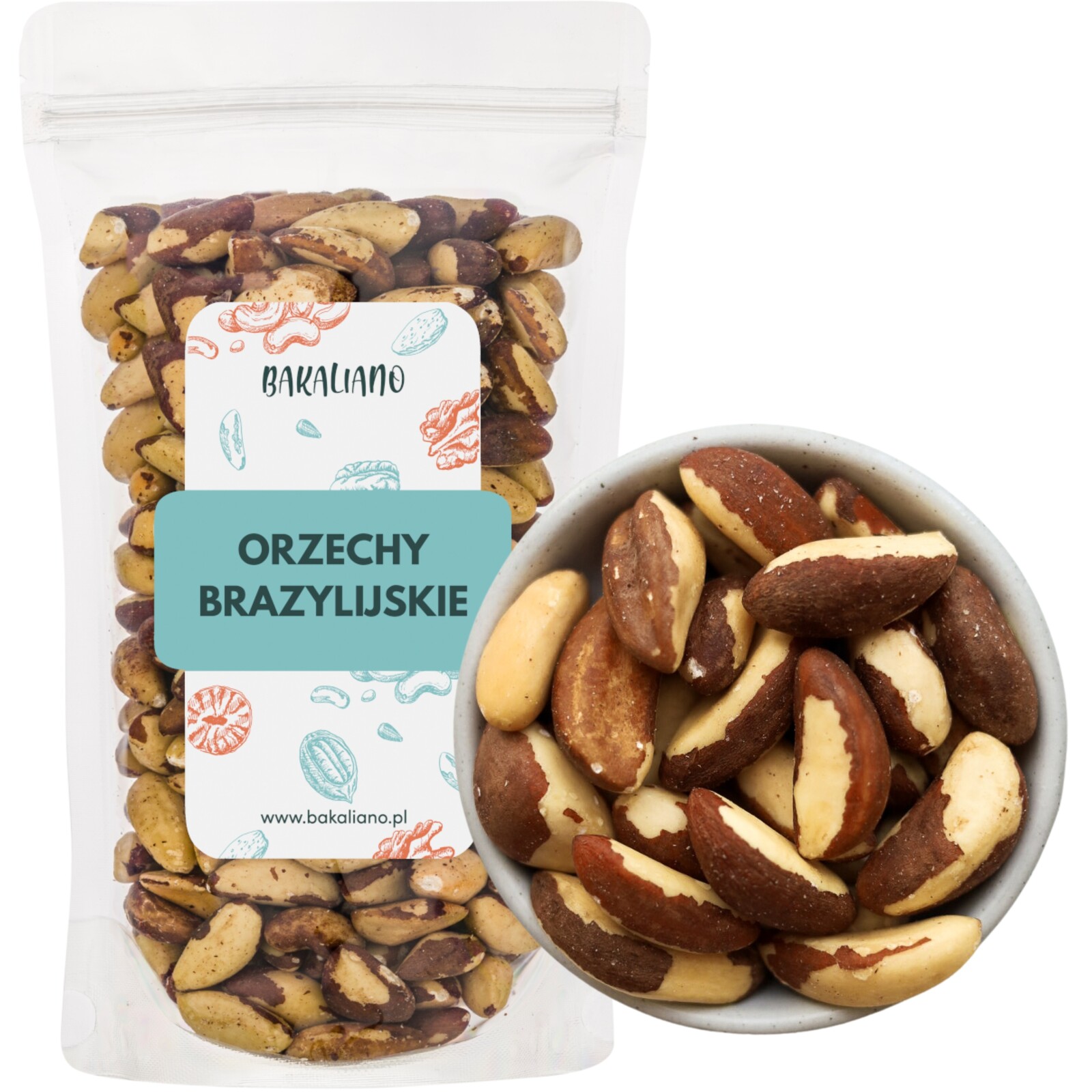 Brazilské Ořechy 500 g Vynikající! Vysoká Kvalita!