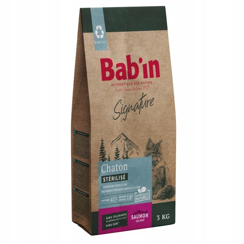Bab'in Signature Kitten losos pro koťata 3 kg