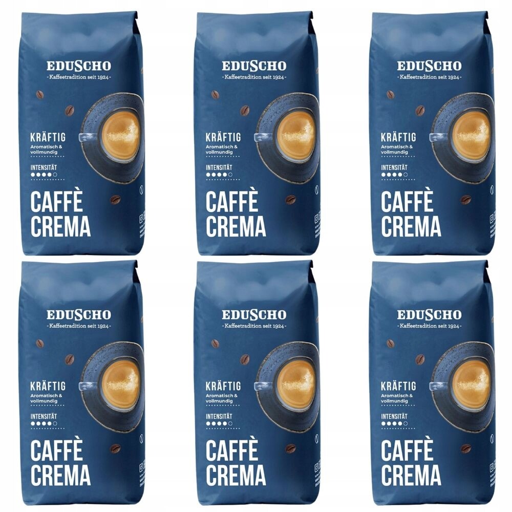 Káva zrnková Tchibo Eduscho Caffe Crema Kraftig sada káv 6 kg