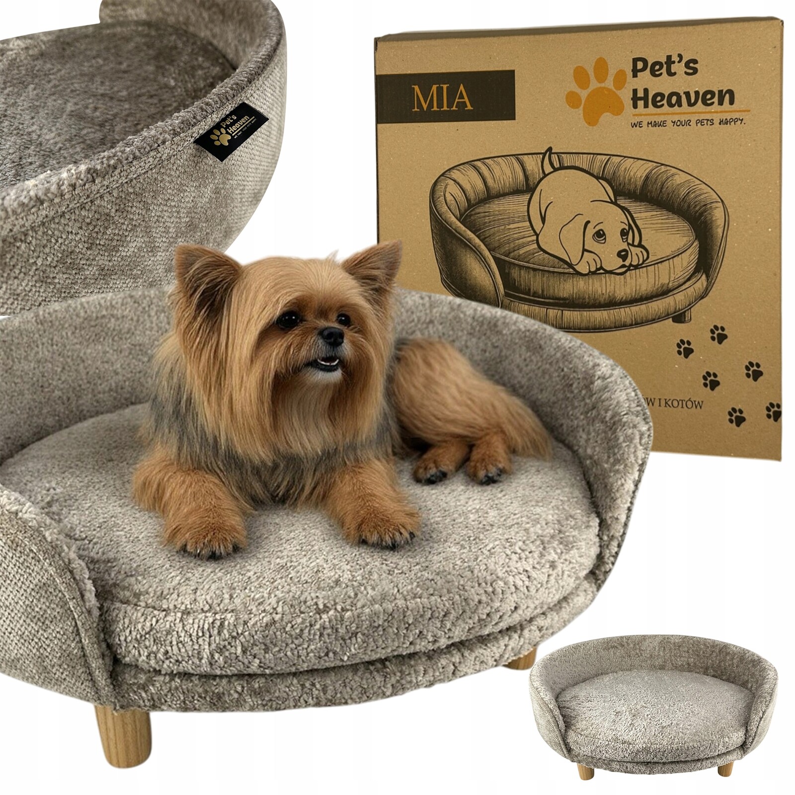 Pelíšek pro střední zvířata pelíšek pro psa a kočku Kotec Potah