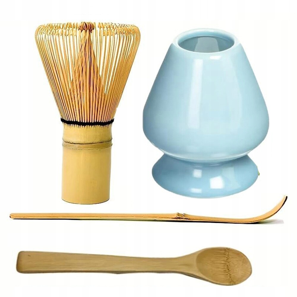 Tradiční Čaj Matcha Příslušenství Držák Lžíce Bambusová Sada