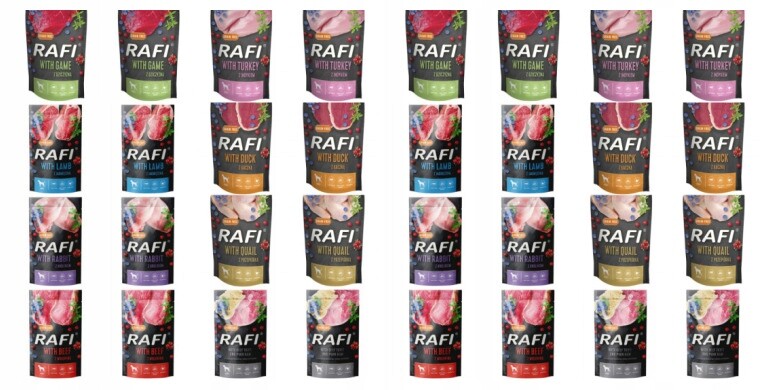 MIX Krmiva Pro Psy 500 G Rafi 32 Kusů