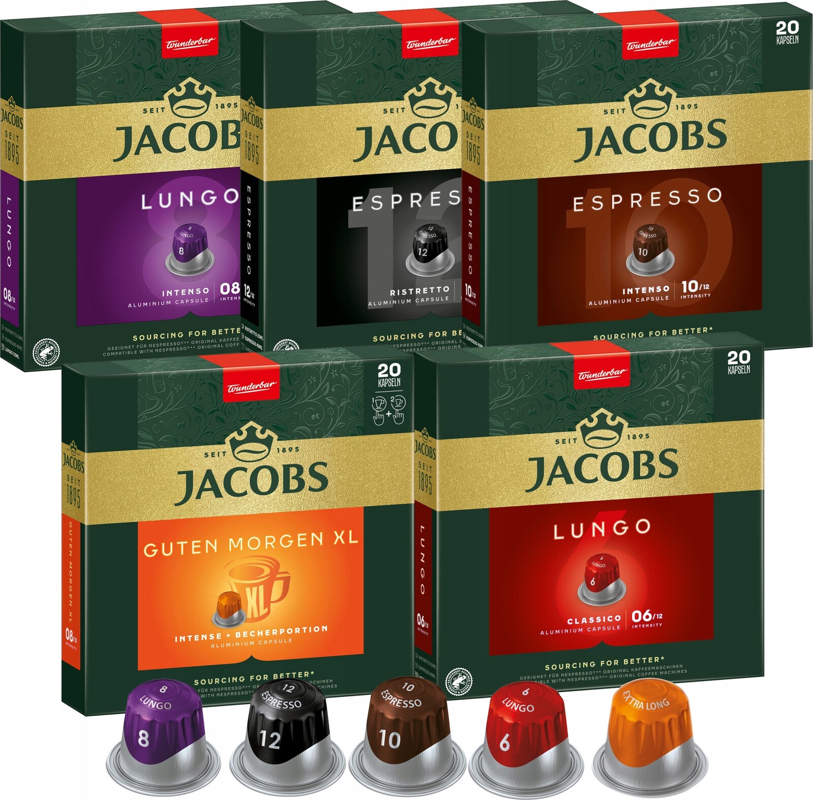 Kapsle Jacobs pro Nespresso Sada 100 kusů