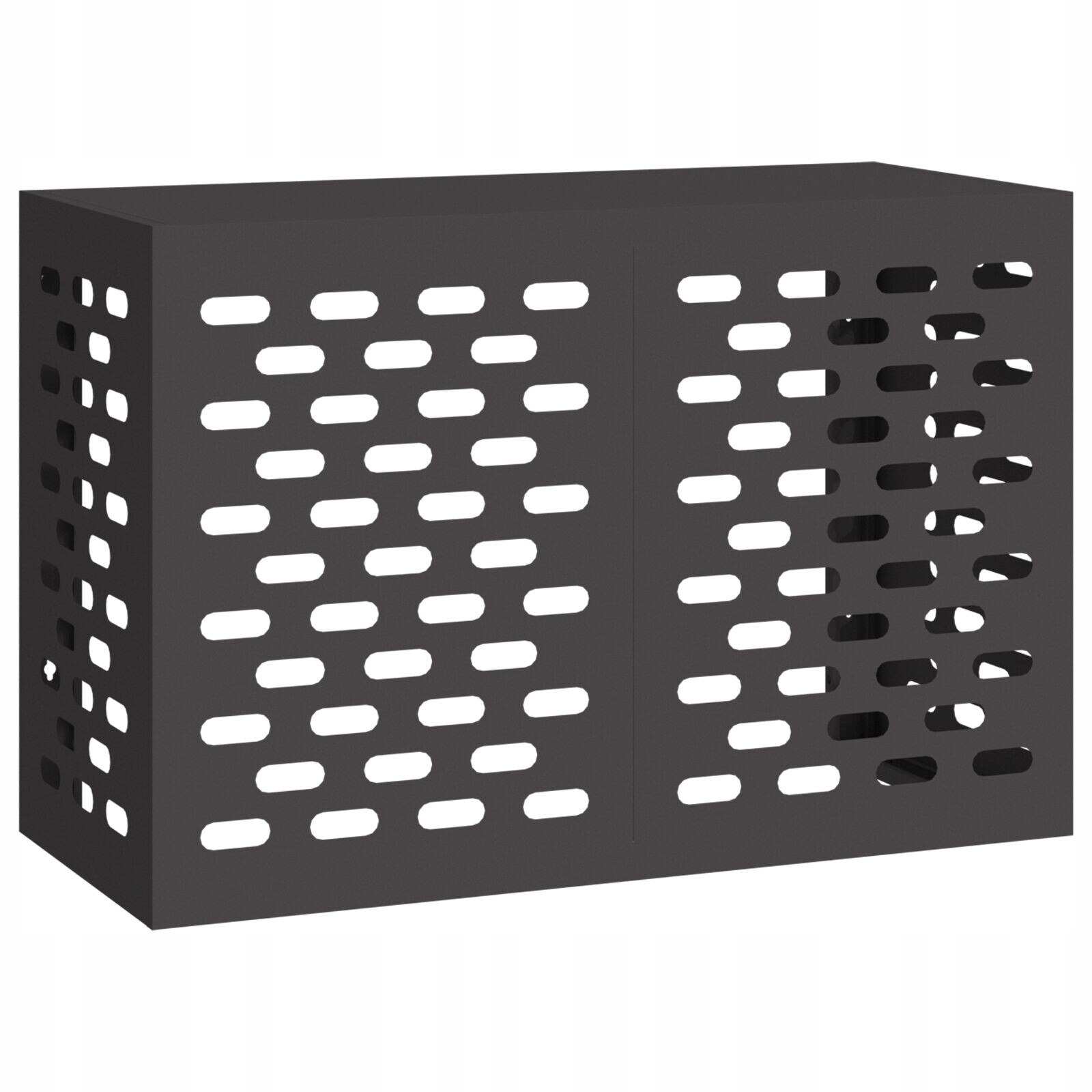 Kryt na klimatizaci vidaXL Černý 90x40x60 cm Ocel