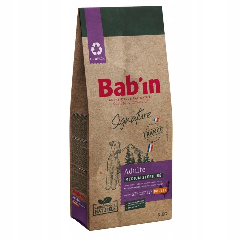 Bab'in Signature Medium Sterilized pro psy středních plemen 3 kg