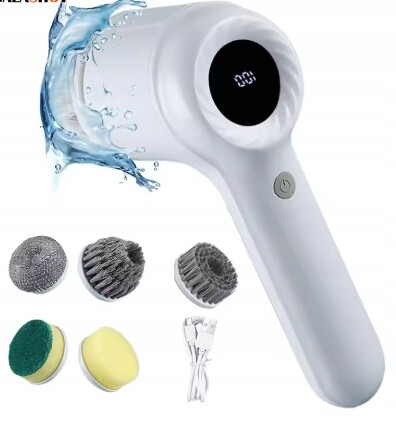 Elektrický čisticí kartáč 5v1, sada, Led displej