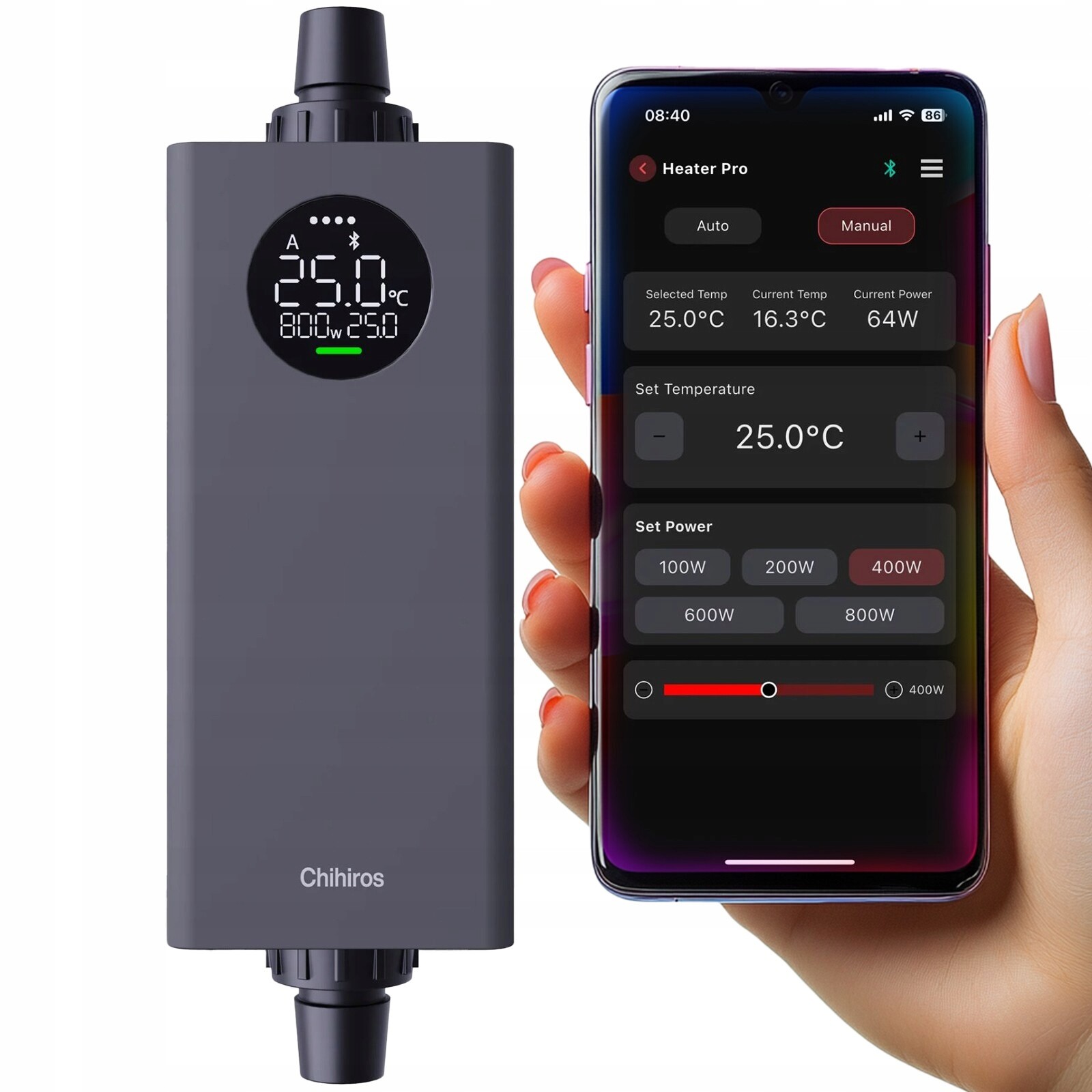 Venkovní Led Ohřívač 10W–1000W Smart, Úsporný, Přesný Pro Akvárium