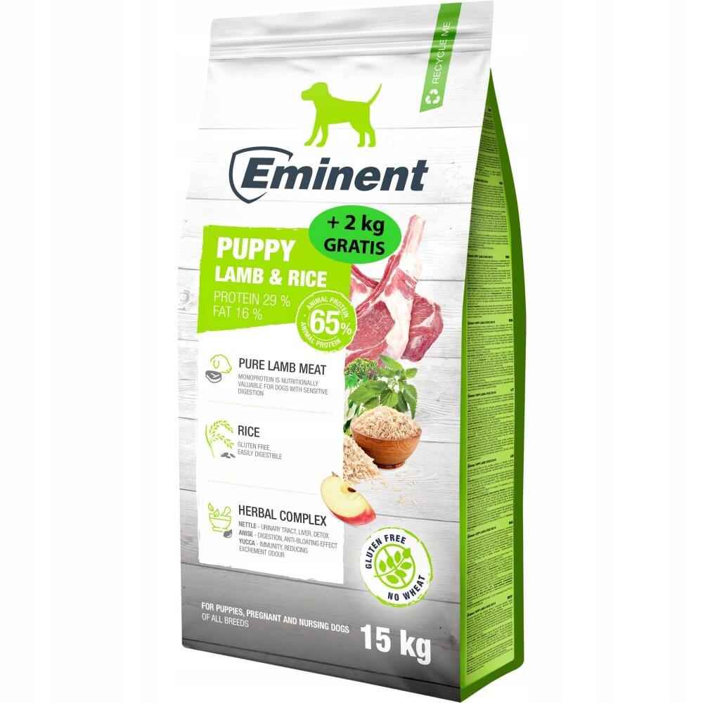 Eminent Puppy Lamb and Rice High Premium 15 kg 2 kg