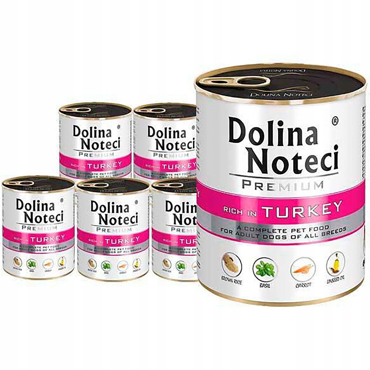 Dolina Noteci Premium 800G Vlhké Krmivo Psa Krůta sada 6x800 g