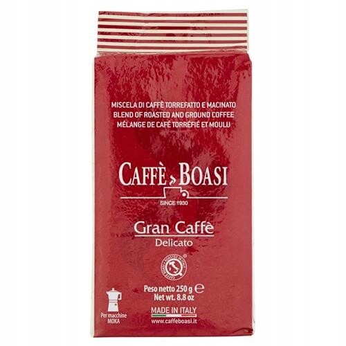Caffe Boasi Gran Crema Aroma Delicato Moka mletá káva 250 g