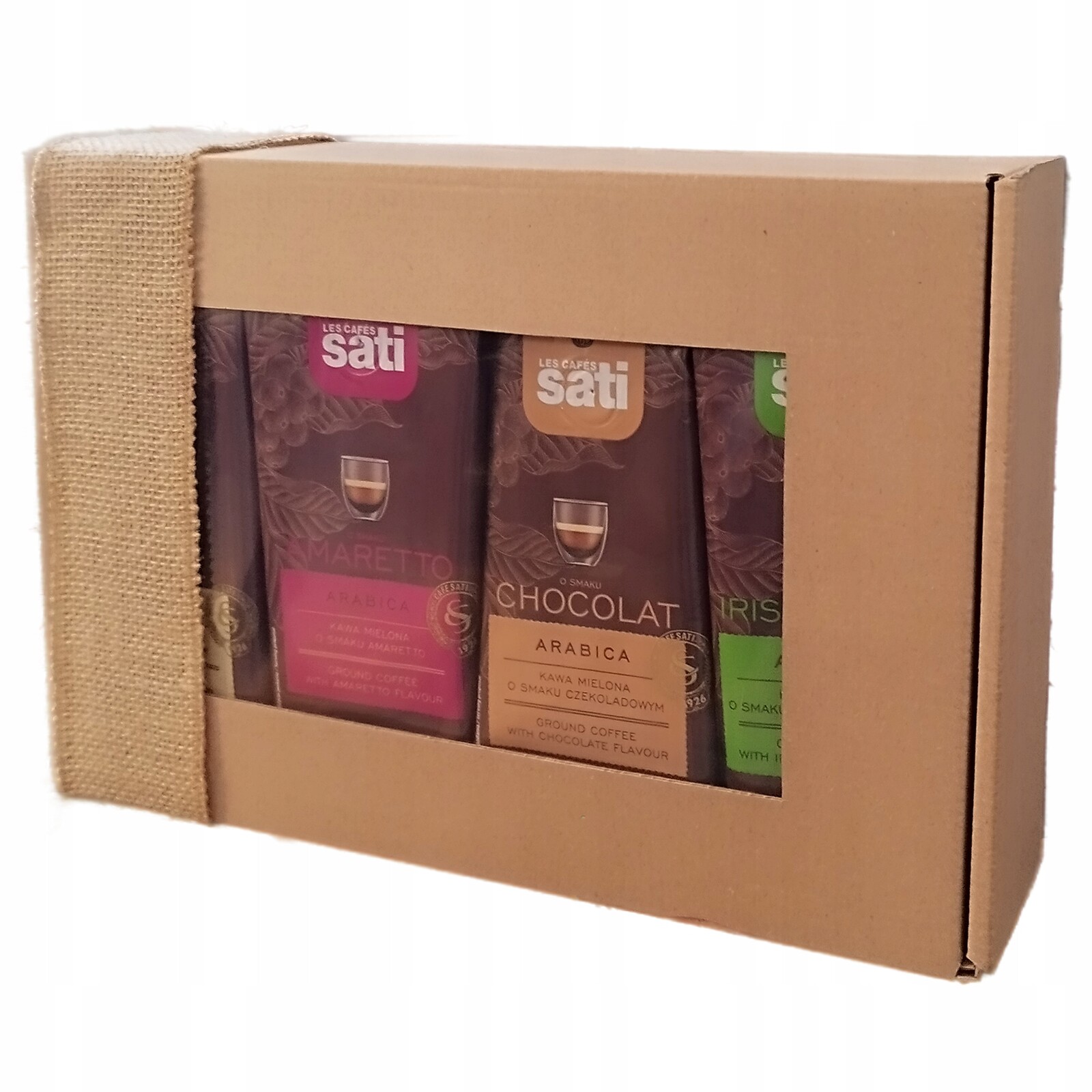 Dárková sada na kávu Sati 4x250 g (chuťové kávy)