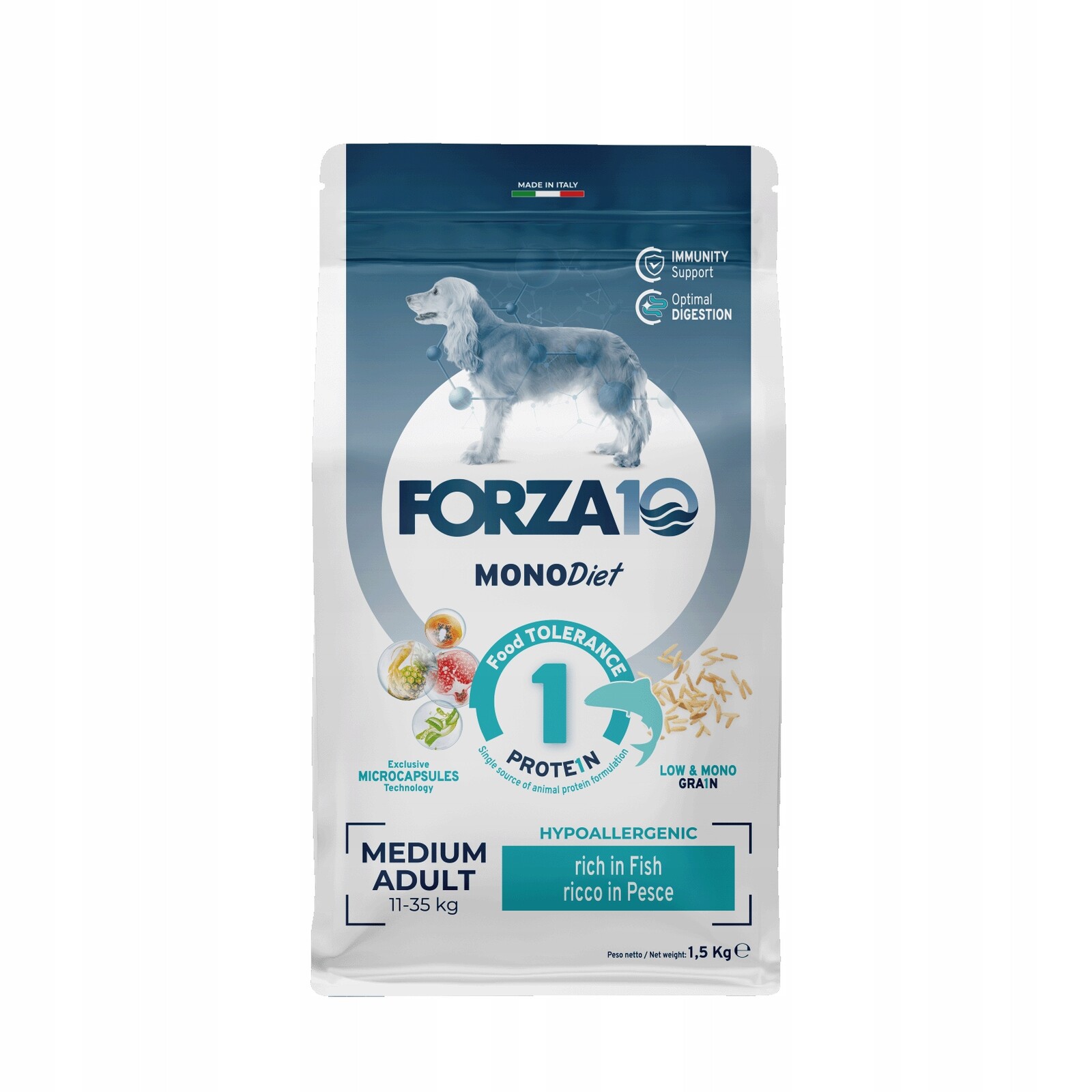 Forza10 Medium MonoDiet bohatá na ryby pro psa o hmotnosti 1,5 kg
