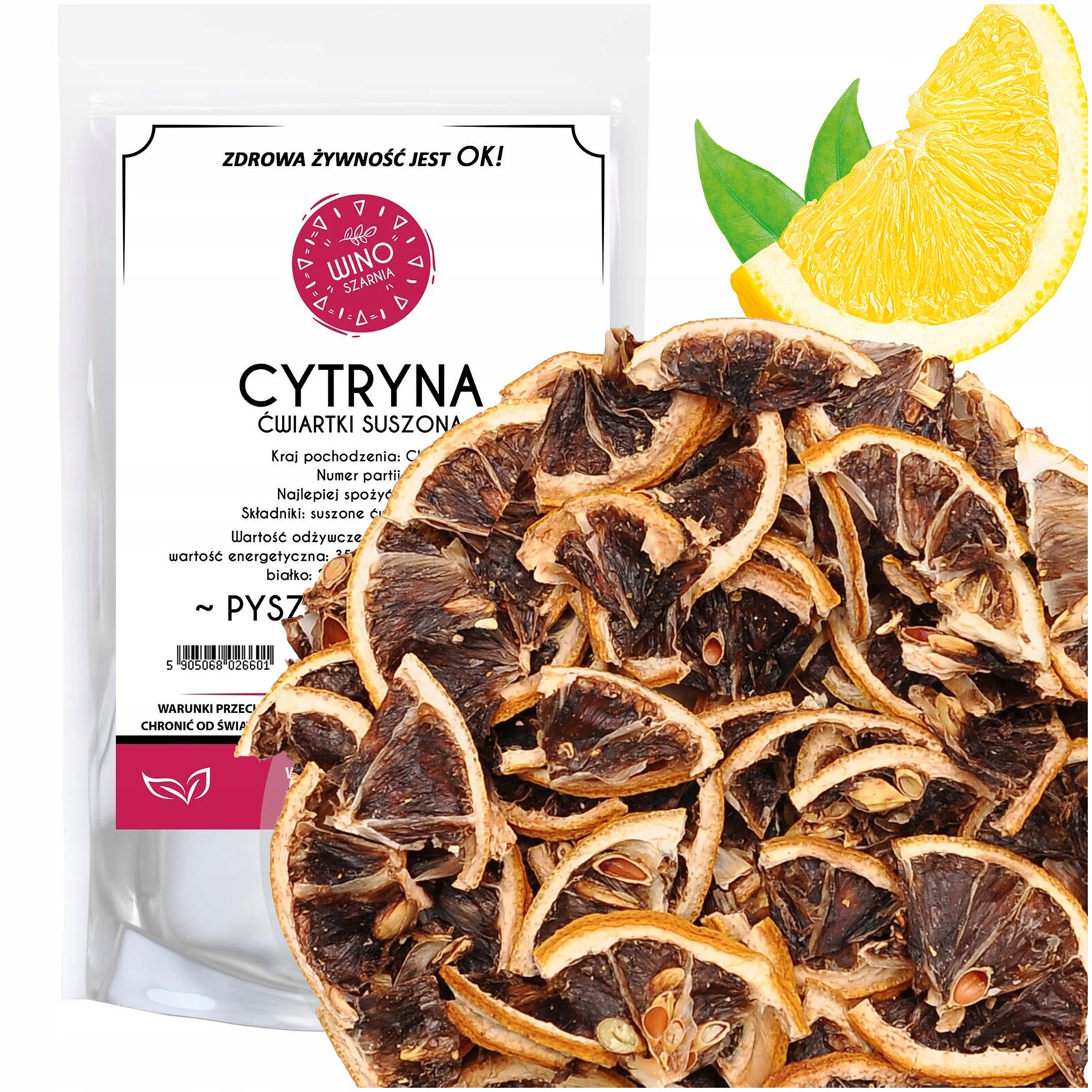 Citron Čtvrť Sušené ovoce Jedlé na čaj Dekorace Pokrmů 1kg