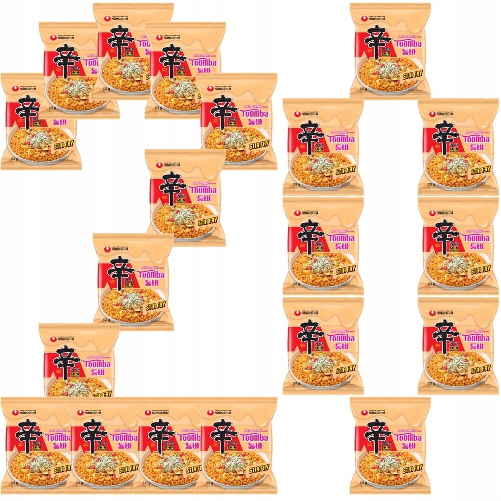 20 x Korejské těstoviny Shin Ramyun Stir Fry Creamy Toomba 137 g Nong Shim